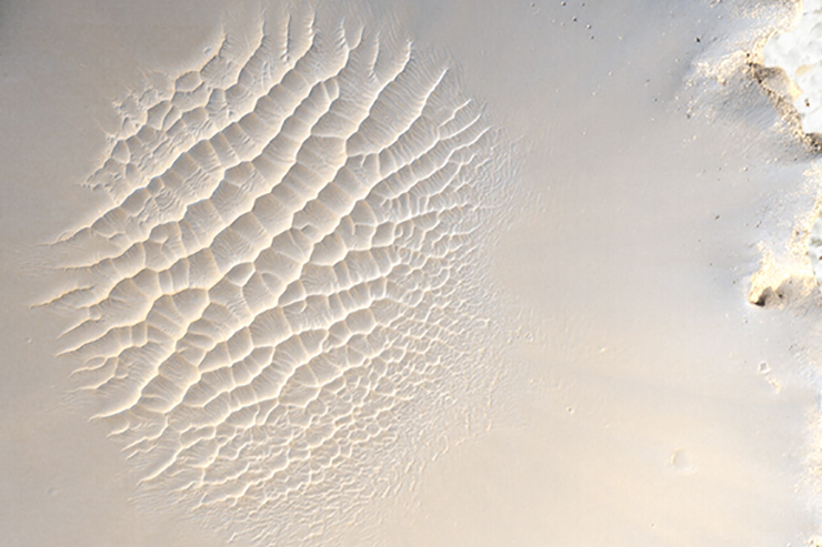 Crater -Filmstill Victoria Crater, Mars, Terrazzo floor