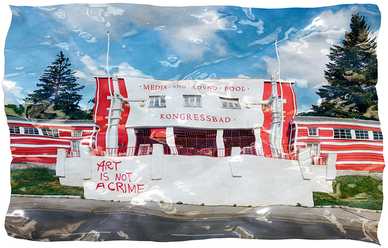 Media&Sound Pool- Kongressbad. Poster by czirp czirp